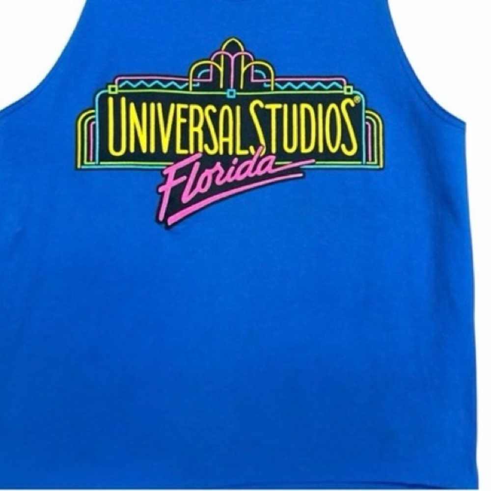 Vintage Men’s Universal Studios Florida Blue Tank Top Size Large